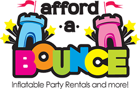 bounce house party rental company logo