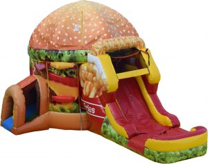 Hamburger Bounce House and Slide Rental